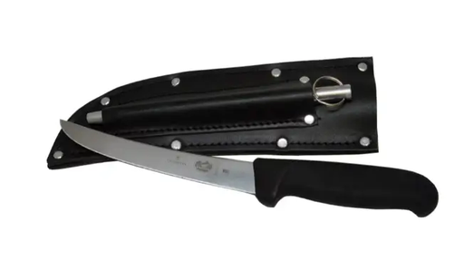 Victorinox Victorinox Knives Victorinox Boning Set 5.6503.15 with Leather Sheath & Ring Steel Victorinox Boning Set Knife Leather Sheath Kit