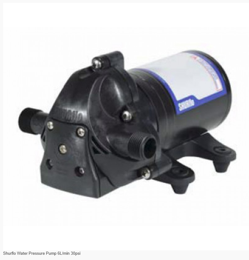 Shurflo Water Pressure Pump 6L/min 30psi - Action Outdoors Kiwi