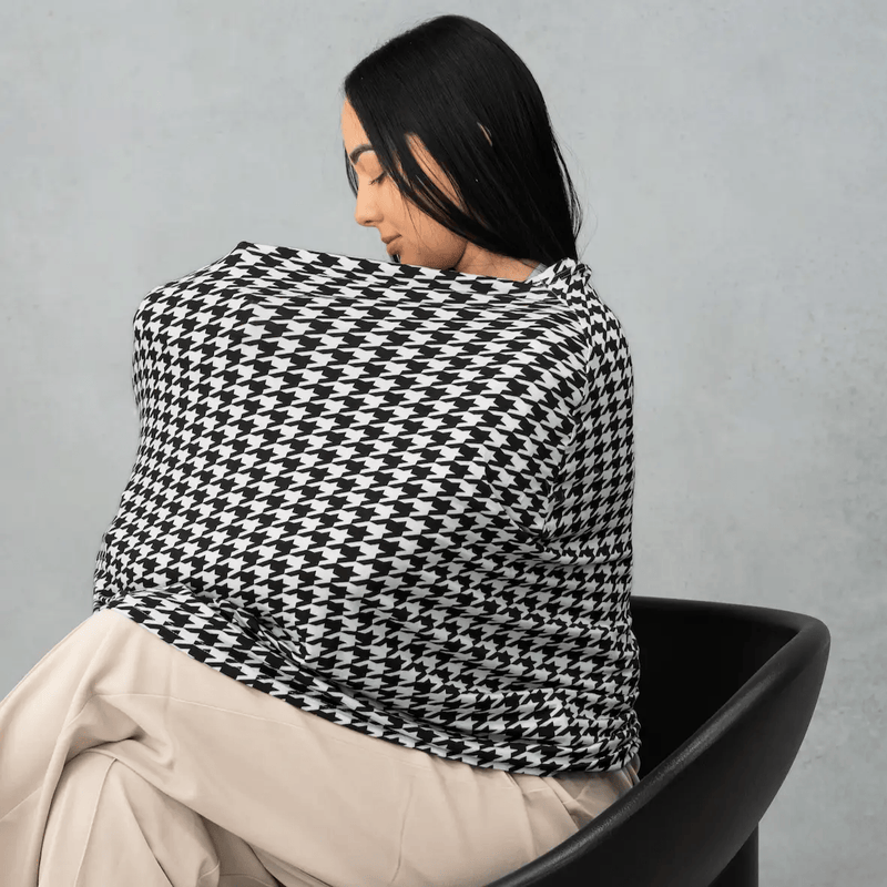 Black Houndstooth Multi-Use Cover by Modern Mini