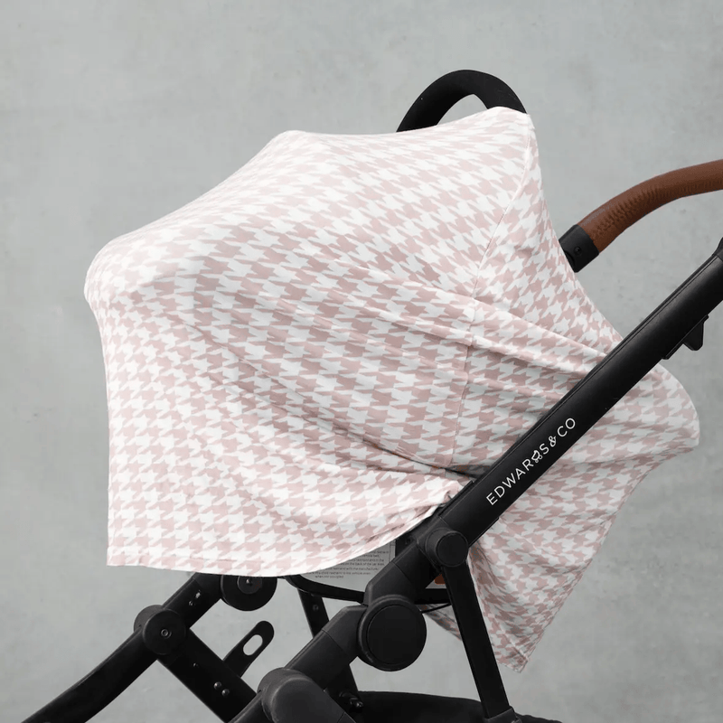 Beige Houndstooth Multi-Use Cover by Modern Mini