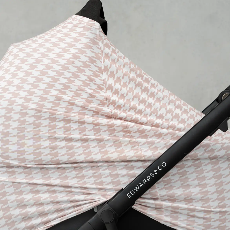 Beige Houndstooth Multi-Use Cover by Modern Mini