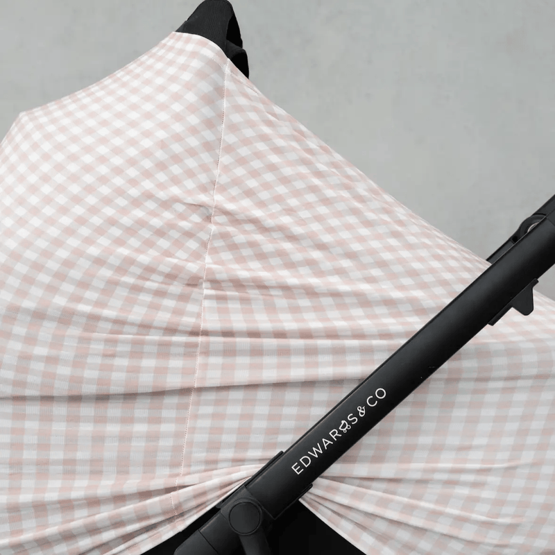 Beige Gingham Multi-Use Cover by Modern Mini