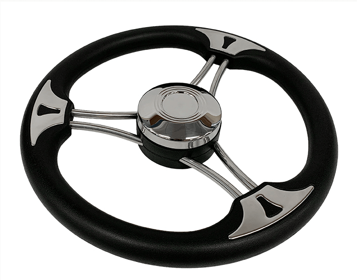 stainless steel flat steering wheel