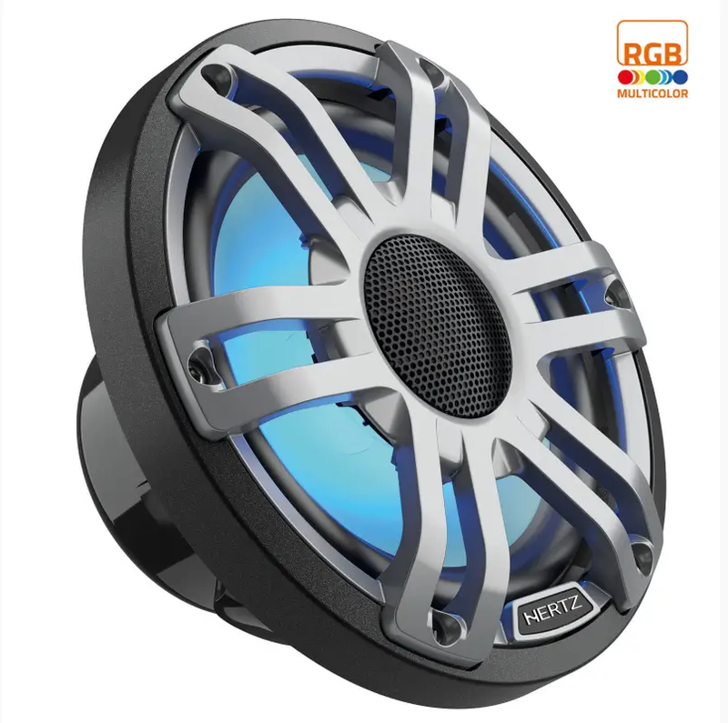 Hertz Audio - HMX 6.5 S-LD-G 6.5" Black Premium LED Speakers by Hertz