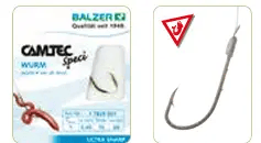 Balzer Fishing Hooks & Trace's x10 Trout / Salmon Worm Trace - #8 Hook with 0.25mm x 70cm leader x10 Trout / Salmon Worm Trace - #8 Hook with 0.25mm x 70cm leader