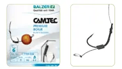 Balzer Fishing Hooks & Trace's x5 Boilie Trace - #5 Hook with 6KG x 50cm leader x5 Boilie Trace - #5 Hook with 6KG x 50cm leader