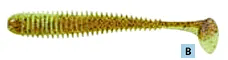 Balzer Fishing Lures WORM PADDLER WITH PADDLE TAIL, 5CM,6 Softbaits per pack (SQUID SCENTED) WORM PADDLER WITH PADDLE TAIL, 5CM,6 Softbaits per pack (SQUID SCENTED)