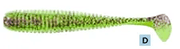 Balzer Fishing Lures WORM PADDLER WITH PADDLE TAIL, 5CM,6 Softbaits per pack (SQUID SCENTED) WORM PADDLER WITH PADDLE TAIL, 5CM,6 Softbaits per pack (SQUID SCENTED)