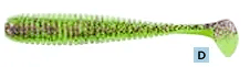 Balzer Fishing Lures WORM PADDLER WITH PADDLE TAIL, 5CM,6 Softbaits per pack (SQUID SCENTED) WORM PADDLER WITH PADDLE TAIL, 5CM,6 Softbaits per pack (SQUID SCENTED)