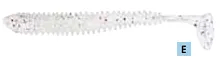 Balzer Fishing Lures WORM PADDLER WITH PADDLE TAIL, 5CM,6 Softbaits per pack (SQUID SCENTED) WORM PADDLER WITH PADDLE TAIL, 5CM,6 Softbaits per pack (SQUID SCENTED)