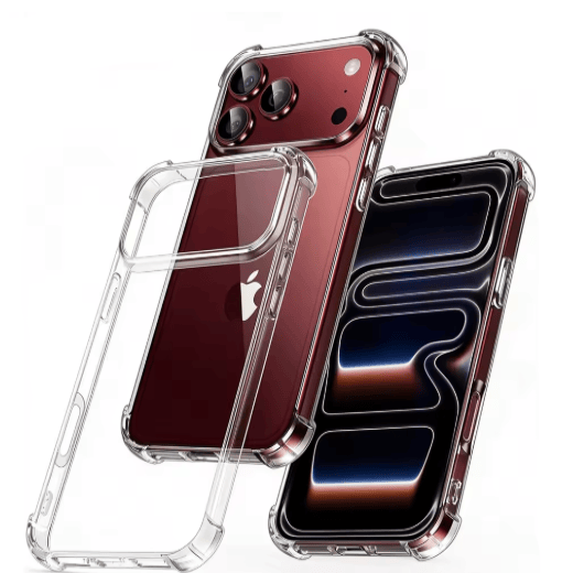9eight5 Screen protector Silicone case for iPhone 18 Pro (Clear) Clear Silicone Case For iPhone 18 Pro Protection