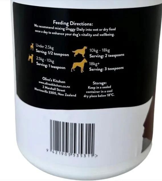 Animal Addiction Limited Dog Supplement Doggy Daily Immunity Boost Supplement - 700g Doggy Daily Immunity Boost Supplement - 700g