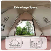 Double Layer Camping Tent Waterproof Pop-up Tent 3-4 Person DYLF94225 by ECOTREK