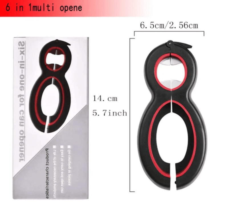 g8buynz Jar Opener for Weak Hands Bottle Opener 6-In-1 Multi Function Better Opener Can Jar Opener for Weak Hands Bottle Opener 6-In-1 Multi Function Better Opener Can