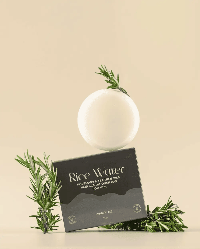 NaturalCare Rice Water Rosemary Tea Tree Oil Mens Shampoo Bar Set 2x70g Rice Water Rosemary Tea Tree Oil Shampoo Bar Set 2x70g