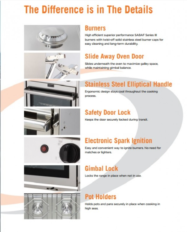 Force 10 - 3 Burner Premium Quality 26 Litre Oven