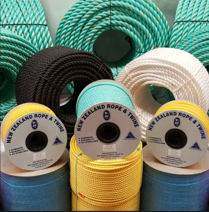 NZ high-quality PPE ropes 3mm to 44mm  Dia 110m or 220m PPE