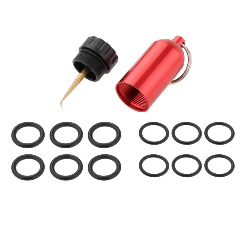 Spare O-Rings and Brass Pick Key Ring by NZ Diver