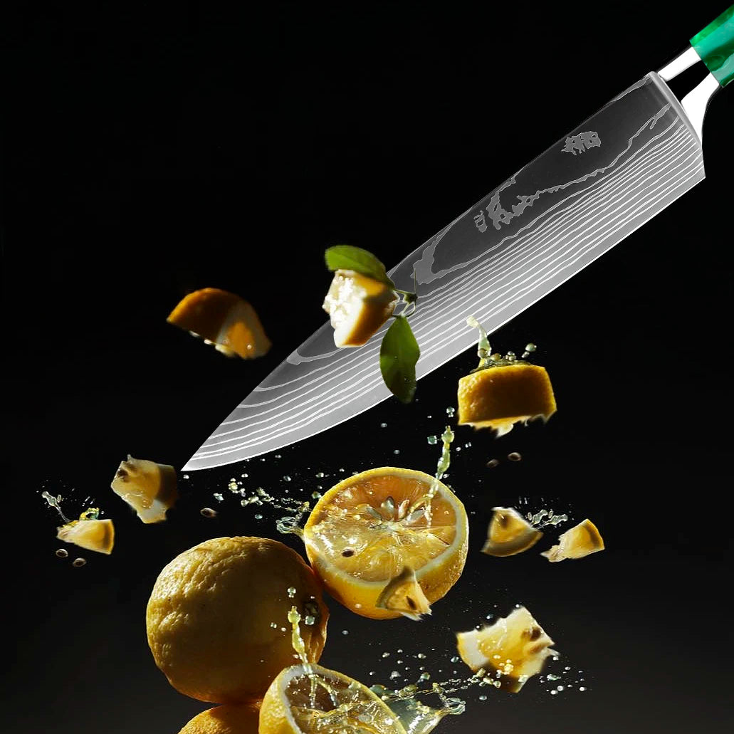 Chef Knife,8 Inch Professional Kitchen Chef Knife German Stainless Steel Ultra Sharp Kitchen Knife Chefs Knives Ergonomic Handle - Action Outdoors Kiwi
