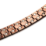 Vintage Red Copper Double Row Magnetic Bracelet by NZ Diver