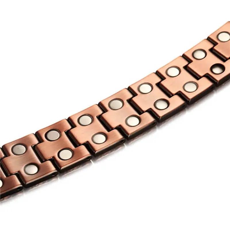 Vintage Red Copper Double Row Magnetic Bracelet by NZ Diver