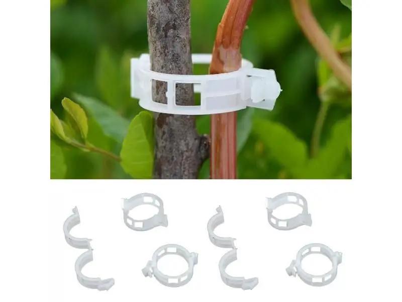 100PCS Greenhouse Garden Plant Tomato Support Veggie Clips Trellis Twine by salelink.co.nz