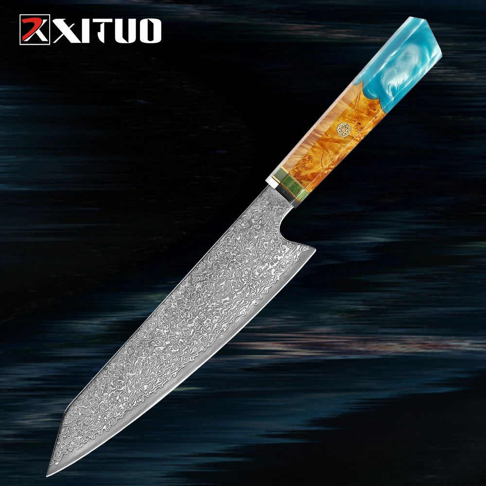 XITUO Damascus Knife Set Kitchen Knife Damascus Steel VG10 Chef Knife Santoku Knives Japanese Knife Home kitchen tools best gift - Action Outdoors Kiwi