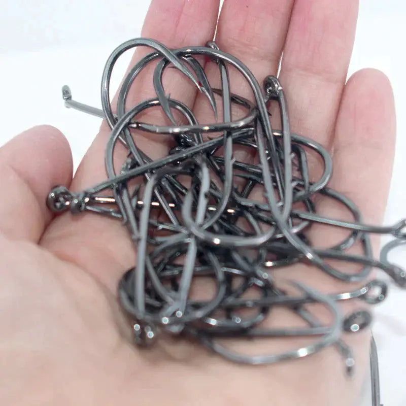 50pcs Double-backed 5/0 High Carbon Fishing Hooks by NZ Diver