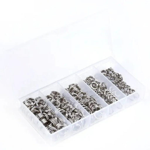 200pcs Stainless Steel Fishing Split Rings by NZ Diver