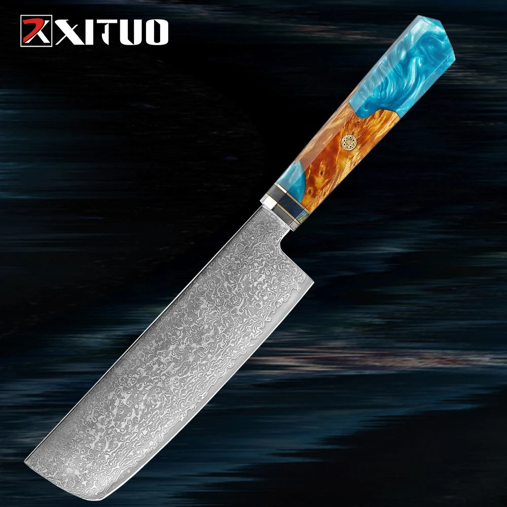 XITUO Damascus Knife Set Kitchen Knife Damascus Steel VG10 Chef Knife Santoku Knives Japanese Knife Home kitchen tools best gift - Action Outdoors Kiwi