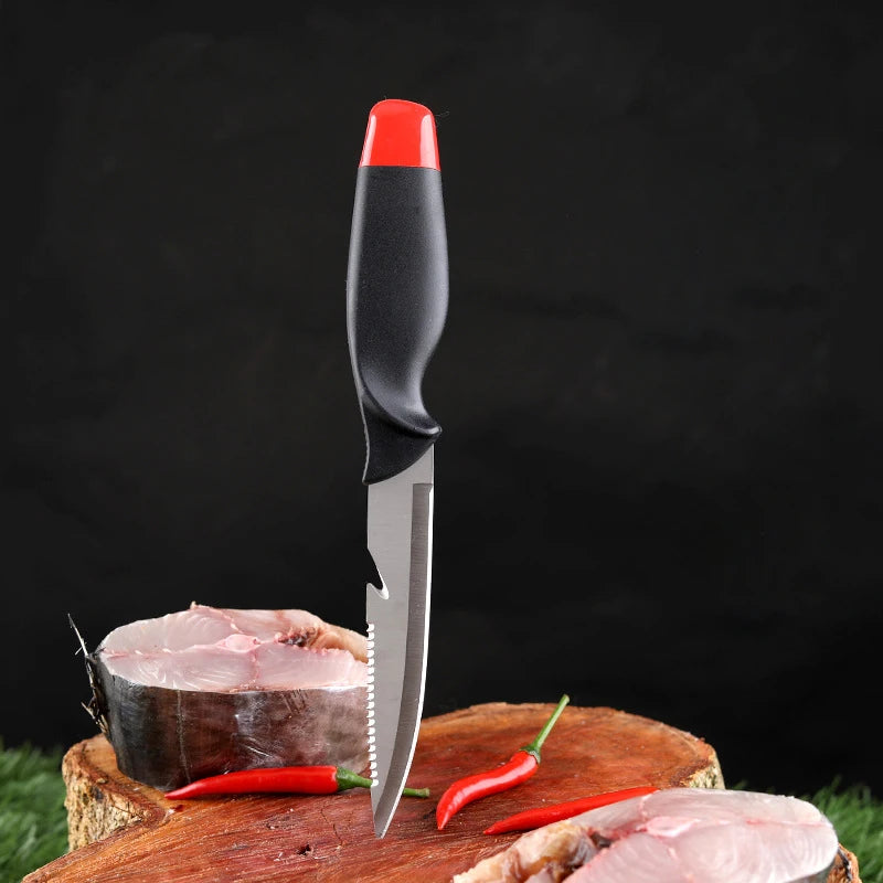 Stainless Steel Multifunctional Fishing Knife Fish Killing Knives Fish Planing Knife Kitchen Sharp Meat Cleaver Fruit Knife - Action Outdoors Kiwi
