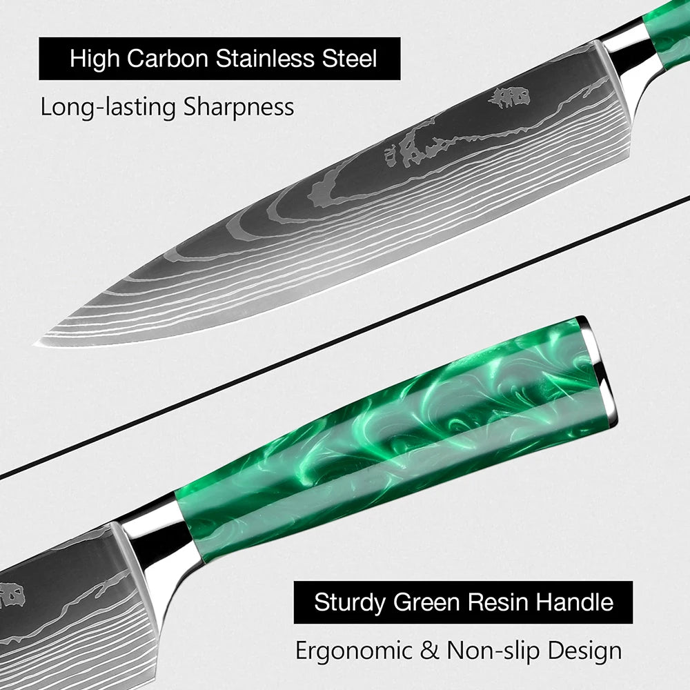 Chef Knife,8 Inch Professional Kitchen Chef Knife German Stainless Steel Ultra Sharp Kitchen Knife Chefs Knives Ergonomic Handle - Action Outdoors Kiwi