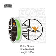 Desers Kingdom Micro Fly 100m 4 Strand Braided PE Japan Carp Fishing Line Set 0.12mm Kingdom Micro Fly 100m 4 Strand Braided PE Line 0.12mm