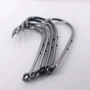 50pcs Double-backed 6/0 High Carbon Fishing Hooks by NZ Diver