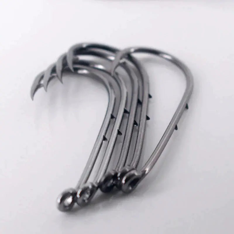 50pcs Double-backed 6/0 High Carbon Fishing Hooks by NZ Diver
