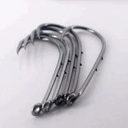 50pcs Double-backed 5/0 High Carbon Fishing Hooks by NZ Diver
