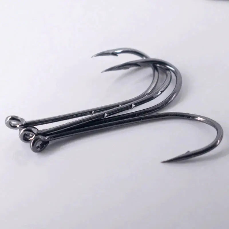 50pcs Double-backed 5/0 High Carbon Fishing Hooks by NZ Diver