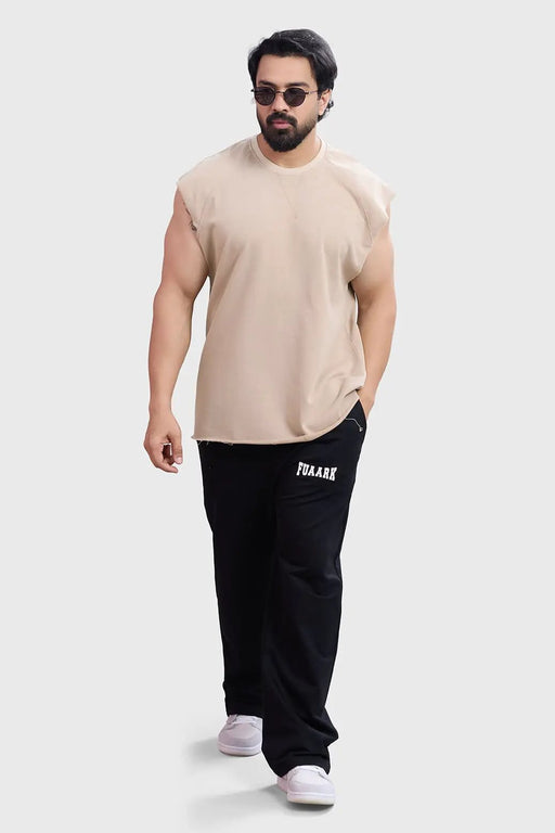 Shell Raw Capsleeves Tank Beige by Fuaark Nz
