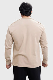 Shell Raw Sweatshirt Beige by Fuaark Nz