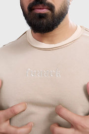 Shell Raw Sweatshirt Beige by Fuaark Nz