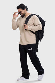 Shell Raw Sweatshirt Beige by Fuaark Nz