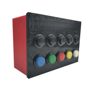 RCNZ Compact Button Box - USB Racing and Truck Sim Rig Controller for PC by RaceCrafts