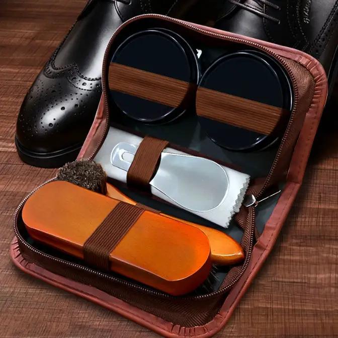 g8buynz Shoe Care Kit with Black and White Shoe Polish - Perfect for Home and Travel Use Shoe Care Kit with Black and White Shoe Polish - Perfect for Home and Travel Use