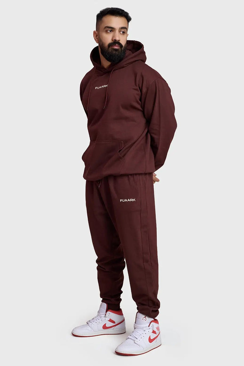 Unisex Signature Oversized Hoodies Brown by Fuaark Nz