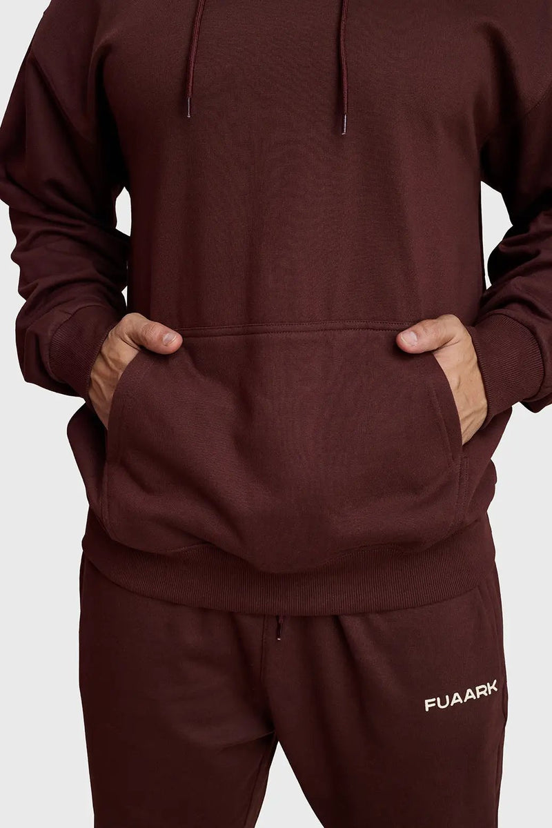 Unisex Signature Oversized Hoodies Brown by Fuaark Nz