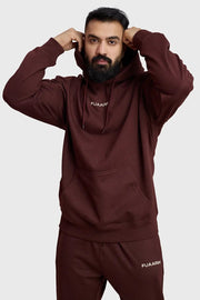 Unisex Signature Oversized Hoodies Brown by Fuaark Nz