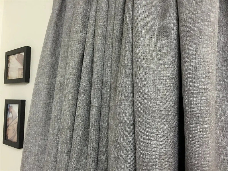 One pair of Readymade Curtains blockout drapes Grey- 8 sizes by Kiwi Grab