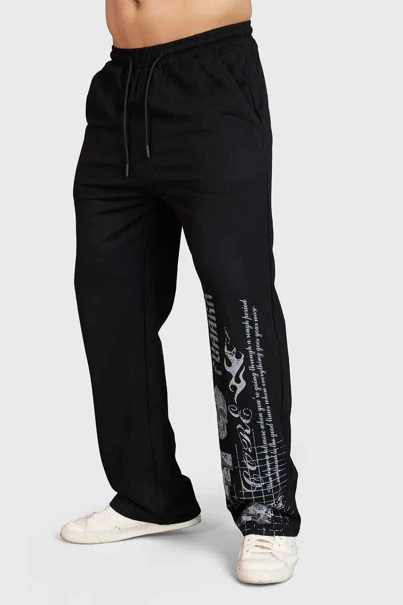 Skull Straight Tracks Black by Fuaark Nz
