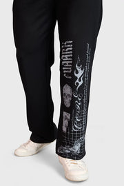 Skull Straight Tracks Black by Fuaark Nz