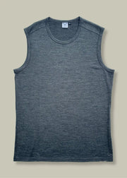 Men's Garage Tank Top - 100% Merino Wool, Slate Grey by Merino 365 NZ